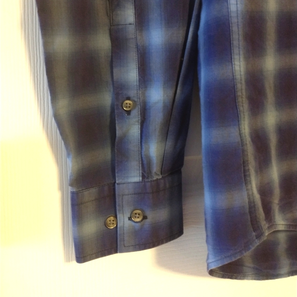 Strellson Jamie Slim Fit Checked Button Front Long Sleeve Shirt - Picture 4 of 8